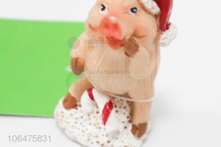 Cute Design Pig Shape Resin Decoration Ornament