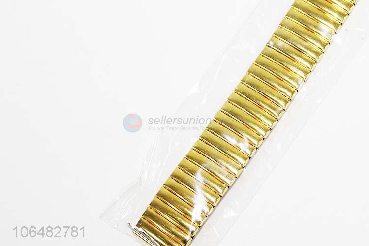 High quality men gold metal watch band wrist watch strap