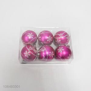 Most popular 6pcs Christmas balls for Christmas tree decoration