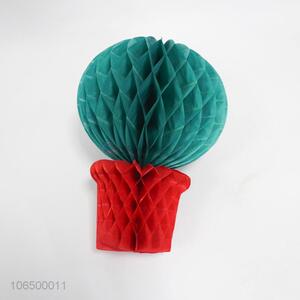 Promotional paper crafts pulling paper flower paper basket