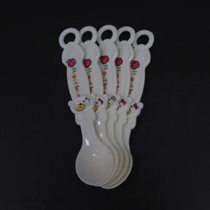 Fashion Style 5 Pieces Plastic Spoon Soup Spoon