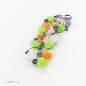 Competitive price Halloween ornaments skull led string lights