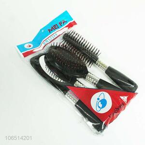 Hot Selling Women Ladies Hair Care Brush Travel Comb Mirror Set