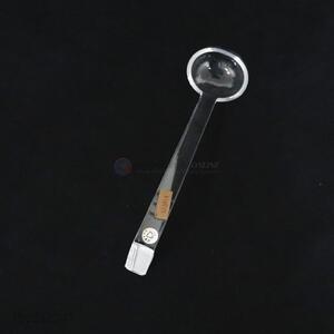 Good quality transparent long handle plastic spoons pearl sauce spoon special for buffet