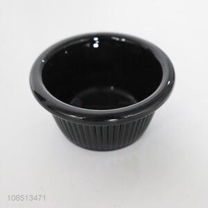 Promotional custom black round food grade sauce bowl