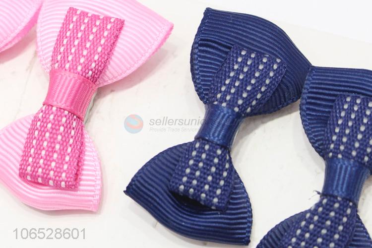 High Sales Baby Girl Decorations Colorful Bow Hair Clips Set