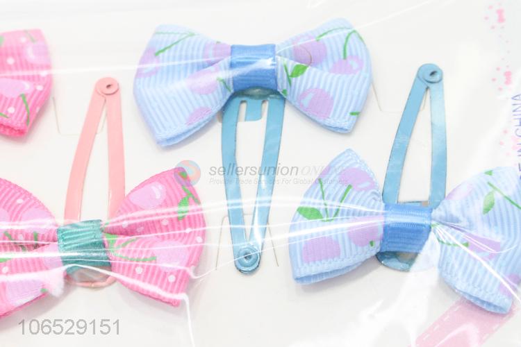 Cheap Hair Accessories Supplies Kids Girls Beauty Bow Hairpin Set