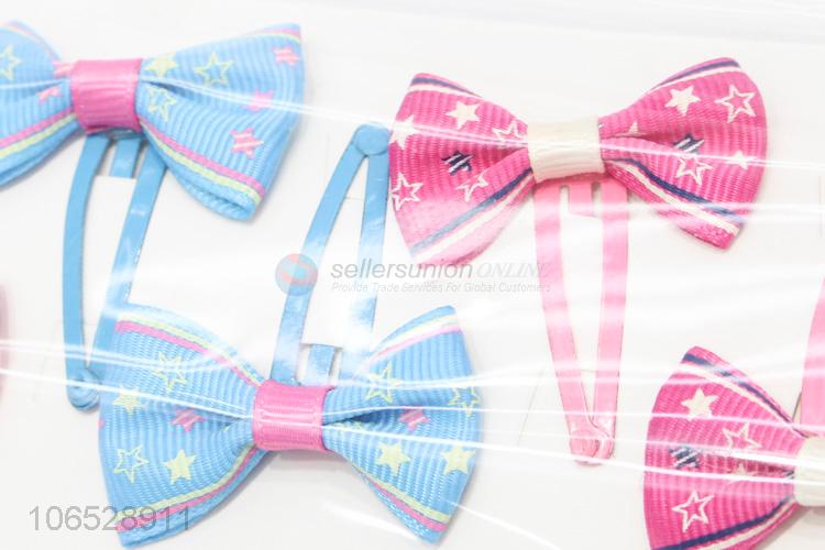 Factory Wholesale Hair Accessories Bow Hair Clip Set For Kids