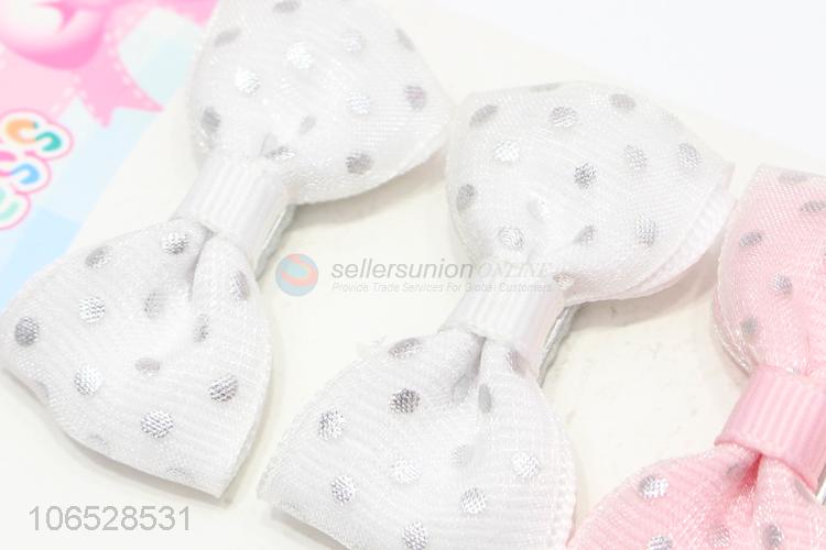 Good Quality Kid Girls Bow Hairpin Fancy Sweet Hairpin Set