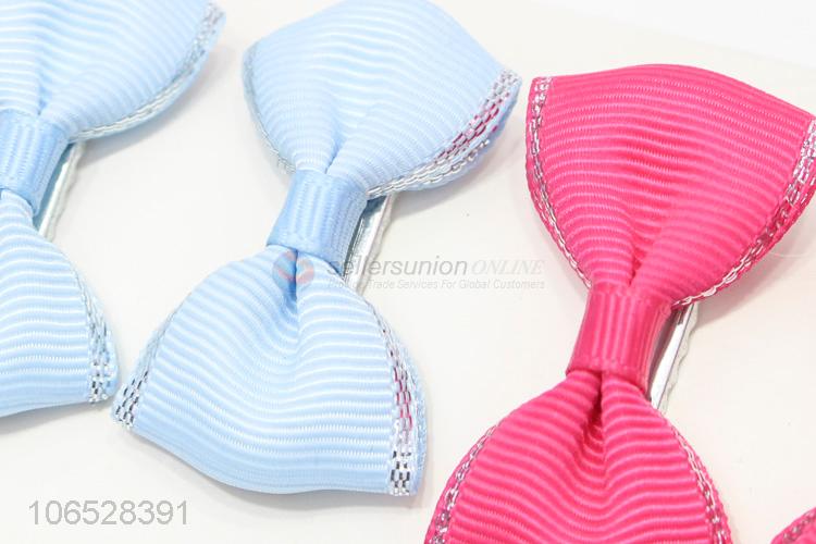 Hot Sale Sweet Style Bowkot Hair Clip Colorful Hairpin Set For Baby Children