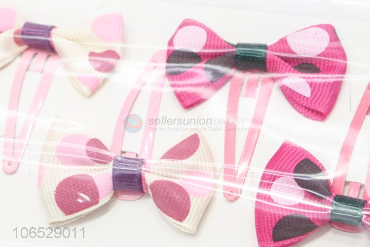 Good Quality Kid Girls Bow Hairpin Fancy Sweet Hairpin Set