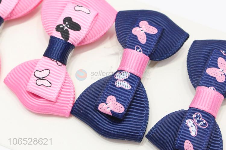 Factory Sales Colorful Bow Hair Accessories Girls Headwear Hairpin Set