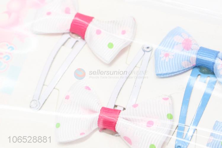 Hot Selling Hair Accessories Hair Clip Cute Bow Hairpin Set For Kids