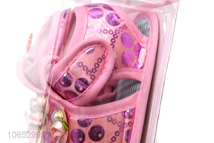 Best Sale Newborn Baby Soft Sole Toddler Girls Flat Sandals