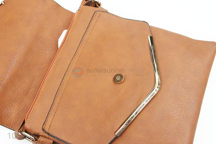 Factory Sell Shoulder Bag Waterproof Women Pu Leather Flap Crossbody Bag