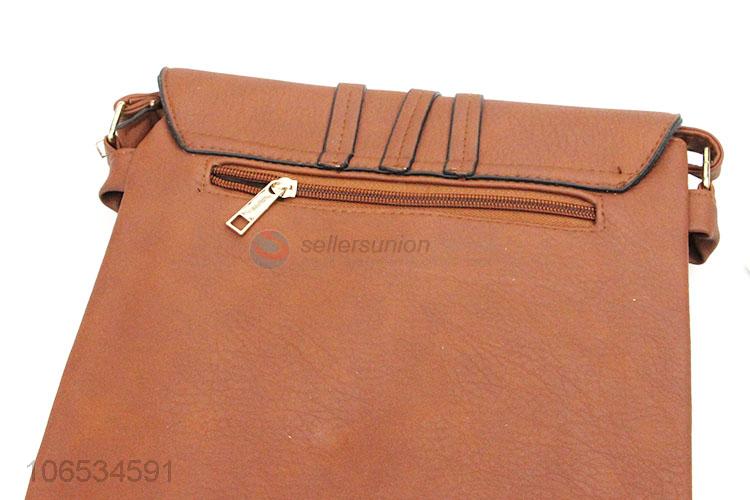 Best Sale Lady Pu Flap Crossbody Bag Leather Women Shoulder Bag Daily Use