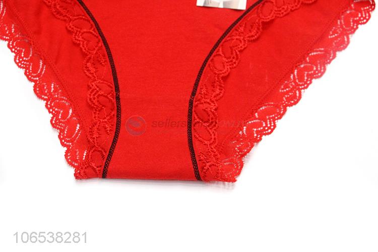 Wholesale Sexy Daily Underwear Comfortable Women Panties With Lace Decoration