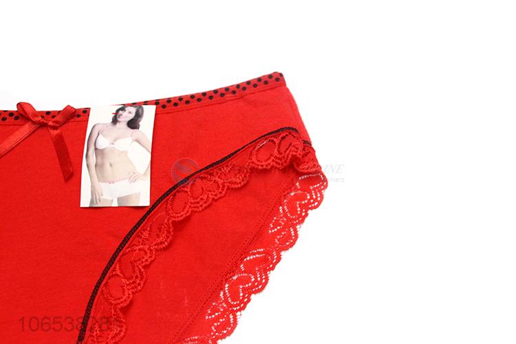 Wholesale Sexy Daily Underwear Comfortable Women Panties With Lace Decoration