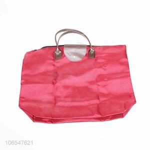 Wholesale large capacity folding polyester fabric shopping bag