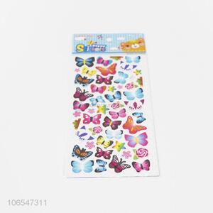 Unique design cartoon butterfly shape decorative sticker