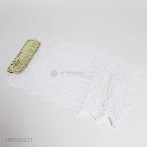 Good price fashion exquisite white polyester placemats