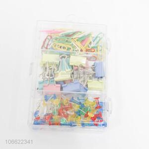 Wholesale Paper Clips Push Pin Binder Clip Set