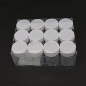 Good Quality 12 Pieces Small Transparent Plastic Bottles