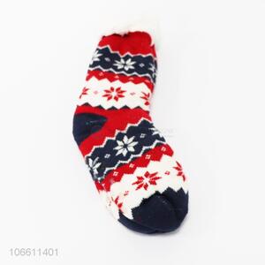 Low price ladies fashion winter home plush socks floor socks