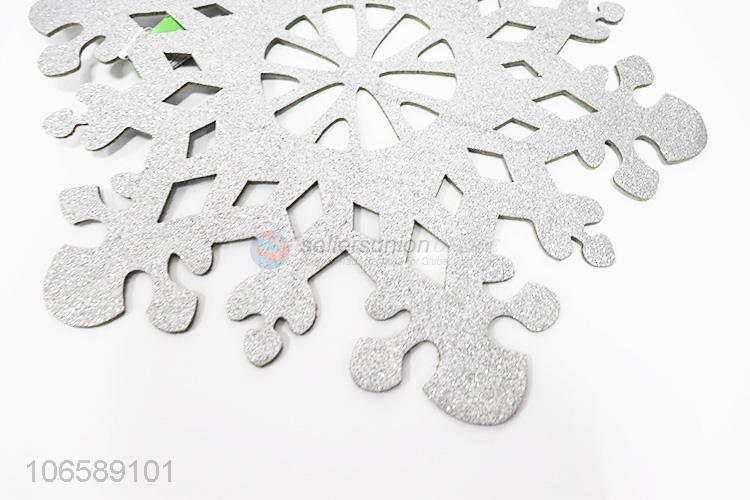 New products hottest glitter snowflake EVA placemat