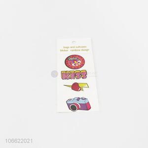 China OEM cute cartoon pu leather stickers for kids