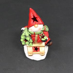 Bottom price decorative ceramic figurine ornaments for Christmas