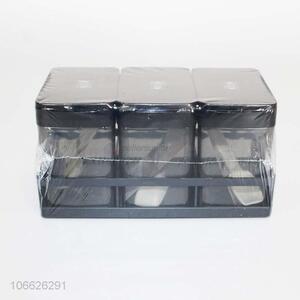 Top quality kitchen ware 3pcs plastic condiment box set