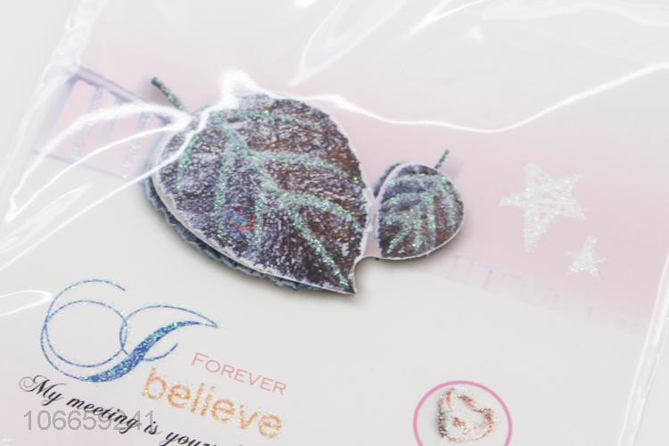 New Arrival Paper Greeting Card With Glitter Powder