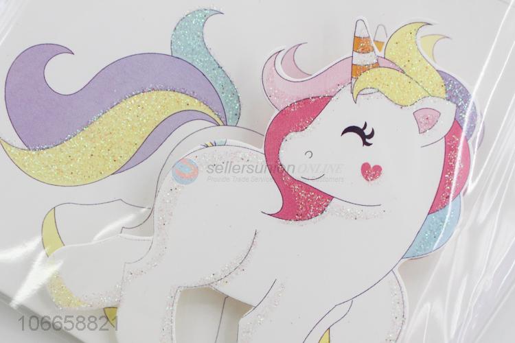 Simple Style Unicorn Pattern Greeting Card