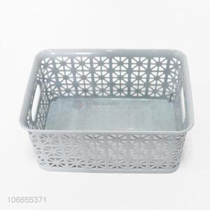 High sales household hollowed out plastic storage basket for clothing