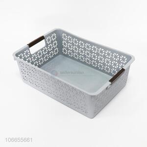 China supplier hollowed out plastic storage basket for vegetables