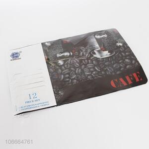 Wholesale 12 Pieces Placemat Set Plastic Table Mat