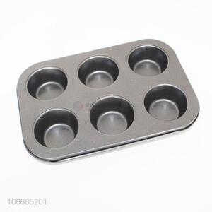 Wholesale durable 6 holes cast iron cake mould for baking