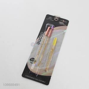 Fashion design 3pcs plastic eyebrow brush set wholesale