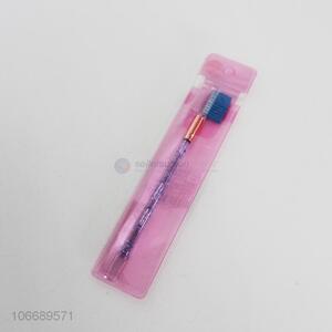 High quality beauty tools double sided plastic eyebrow brush