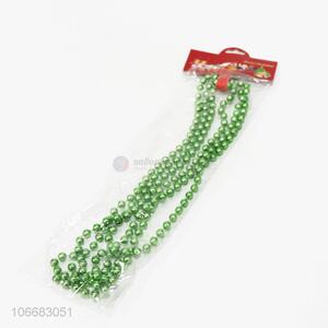 Cheap Price Christmas Decorations Green Plastic Beads Chain Roll