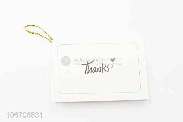 Top grade rectangle thank you cards paper greeting card