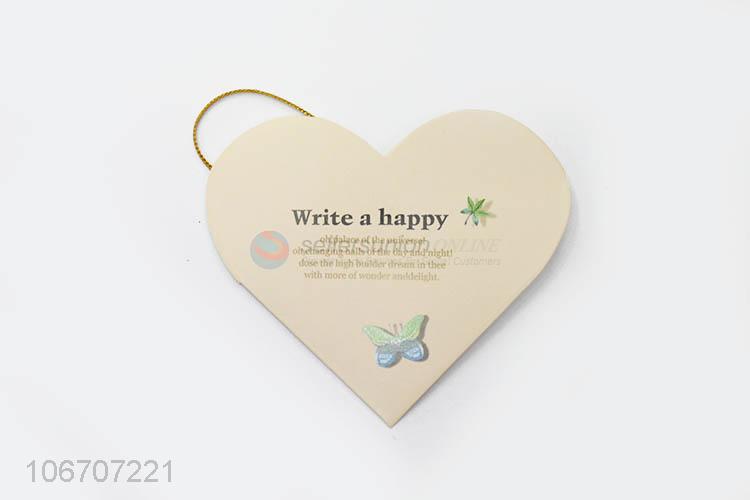 Professional supply custom logo heart shape paper greeting card