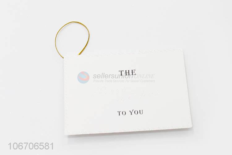 Hot sales rectangle thank you cards paper greeting card