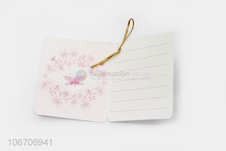 Hot products rectangle flower printed paper greeting card