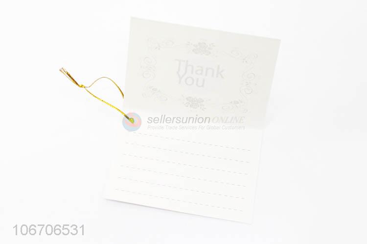 Top grade rectangle thank you cards paper greeting card