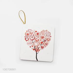 Bulk price rectangle flower printed paper greeting card