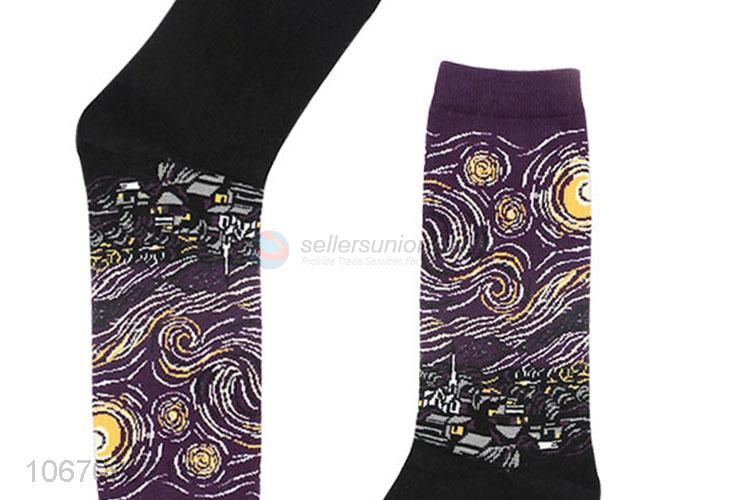 Wholesale Creative Men Socks Cotton Mid-Calf Long Socks