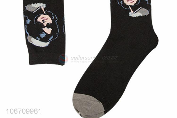 Wholesale Breathable Cotton Mid-Calf Length Sock For Men