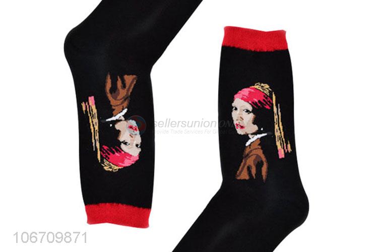 Fashion Design Personalized Pattern Men'S Mid-Calf Cotton Socks